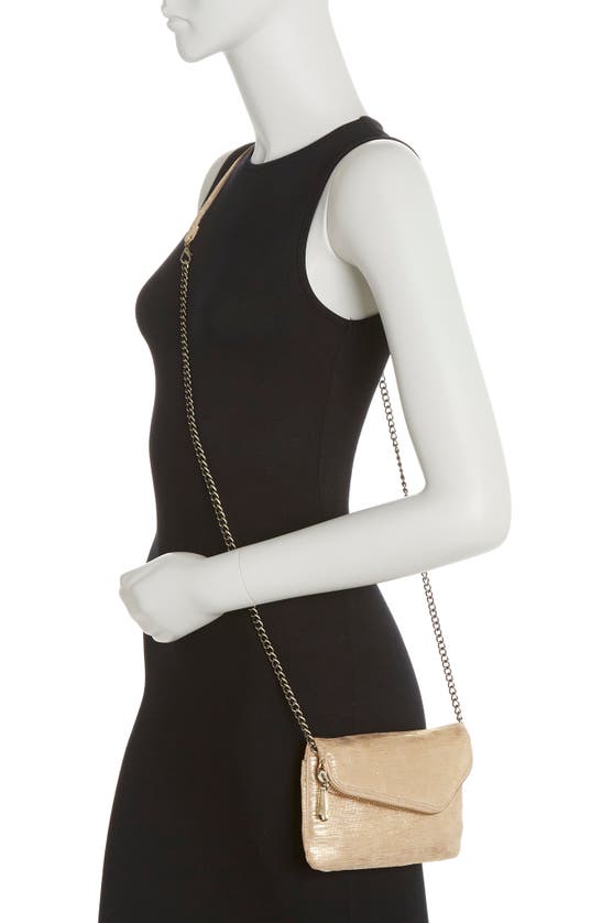 Hobo Daria Leather Crossbody Clutch In Golden Taupe