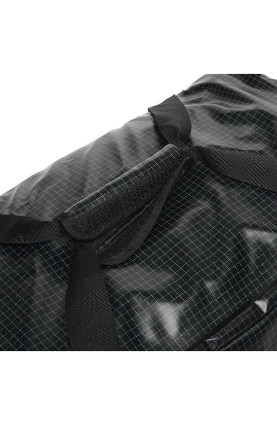 Shop Nike Hike Water Resistant Duffle Bag In Black/ Light Smoke Grey