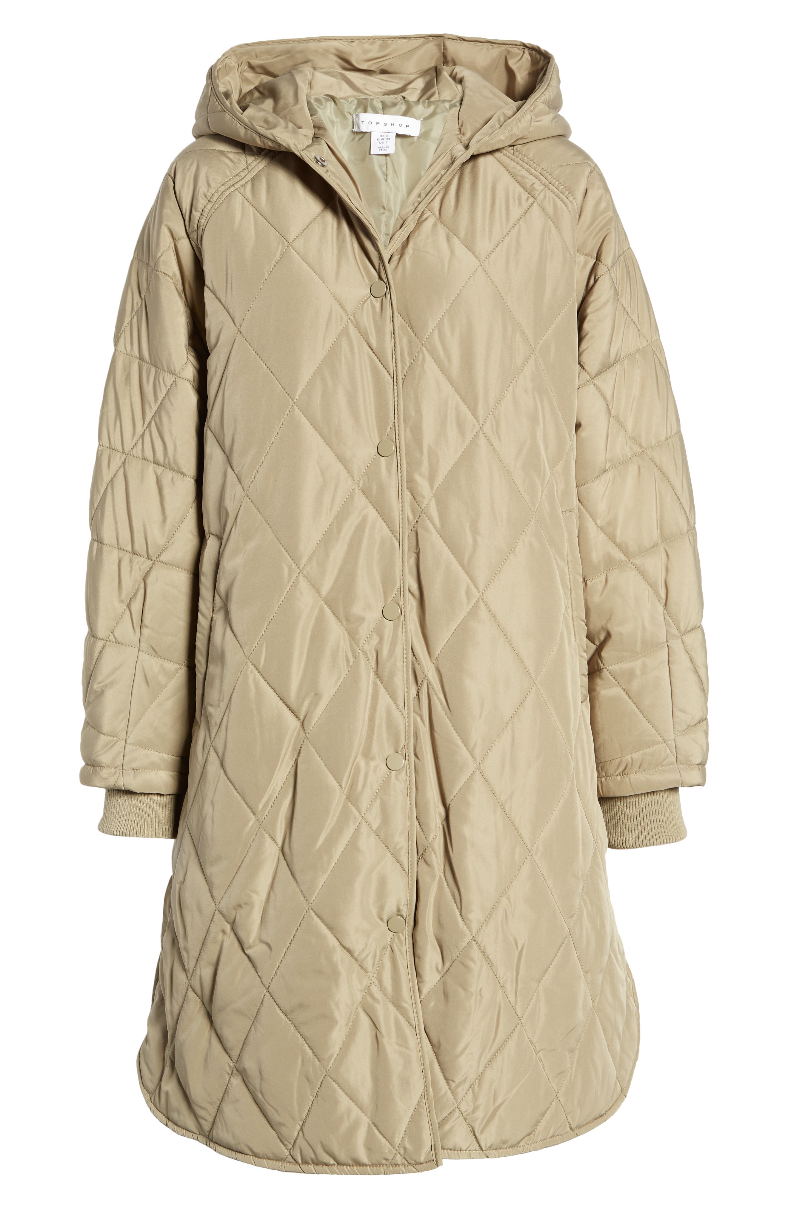 black puffer jacket women's topshop