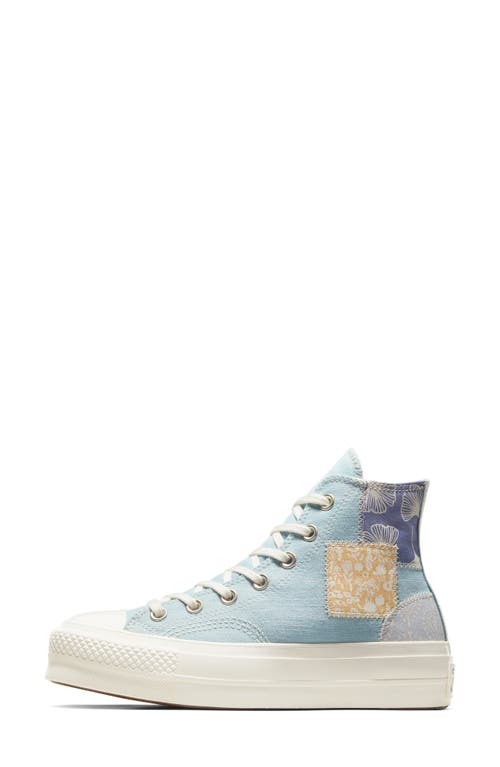 Shop Converse Chuck Taylor® All Star® Lift High Top Platform Sneaker In Blue/blue/egret