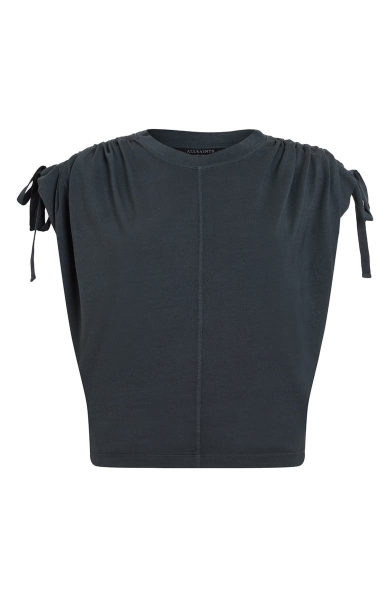 AllSaints Cassie Tie Sleeve Cotton T-Shirt, Alternate, color, 