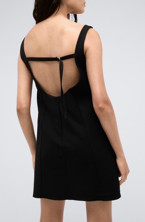 Shop Kenneth Cole Strappy Open Back Shift Dress In Black