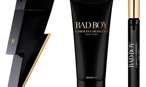 Shop Carolina Herrera Bad Boy Eau De Toilette 3-piece Gift Set (limited Edition) $181 Value In No Color