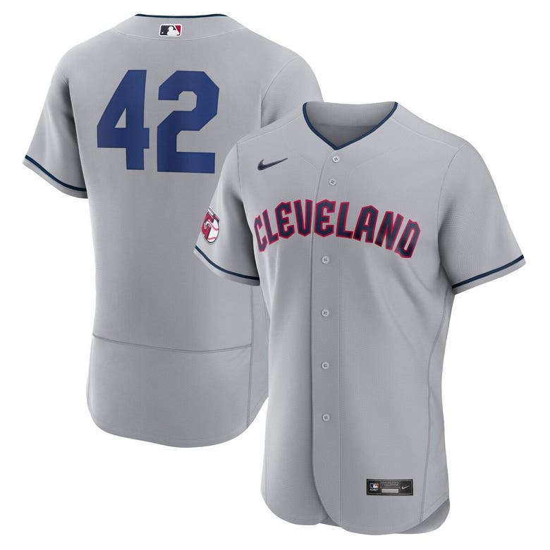 Nike Grey Cleveland Guardians 2023 Jackie Robinson Day Authentic Jersey