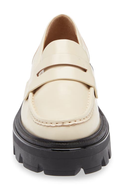 Rag & Bone Quinn Lug Sole Penny Loafer In Greige