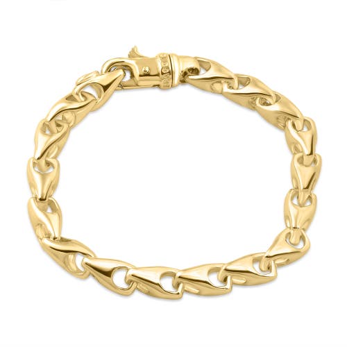 Shop Bliss Diamond Solid 14k Yellow Gold 48.3 Gram 8 Mm Link Bracelet 8.5"