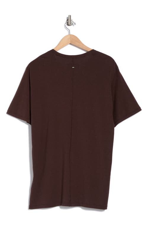 Rag & Bone Crewneck Cotton Blend T-shirt In Espresso