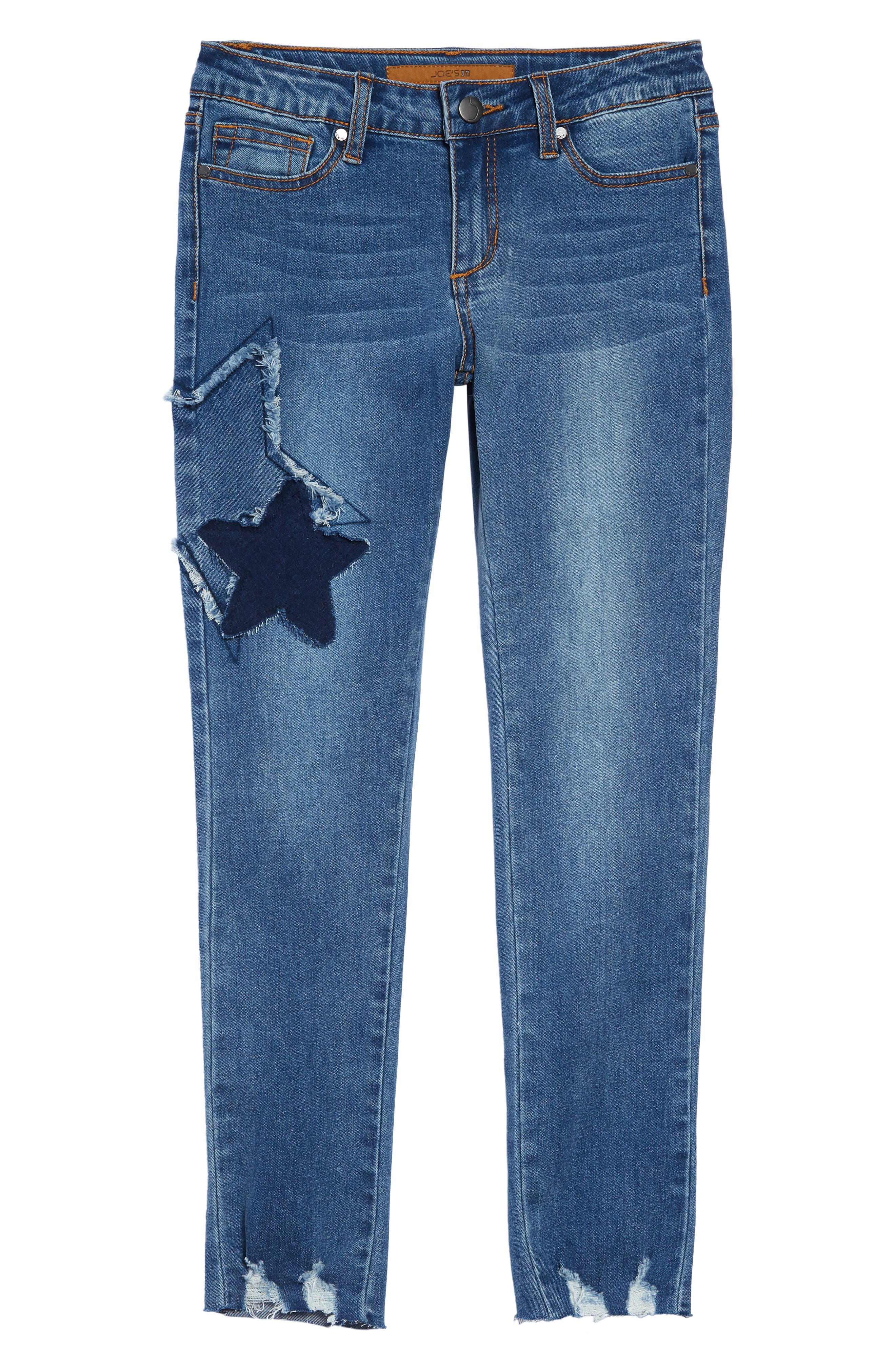 star patch jeans