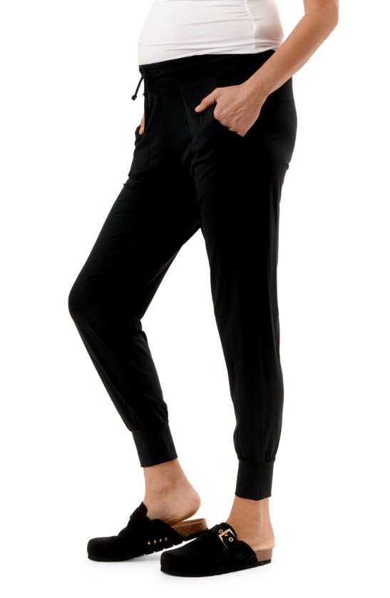 Nom Maternity Soft Maternity Jogger Pants In Black