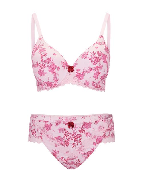 Shop Adore Me Nare Contour Full Coverage Bra In Floral Pink