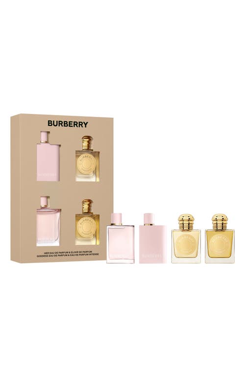 Shop Burberry Her/goddess 4-piece Fragrance Gift Set In No Color