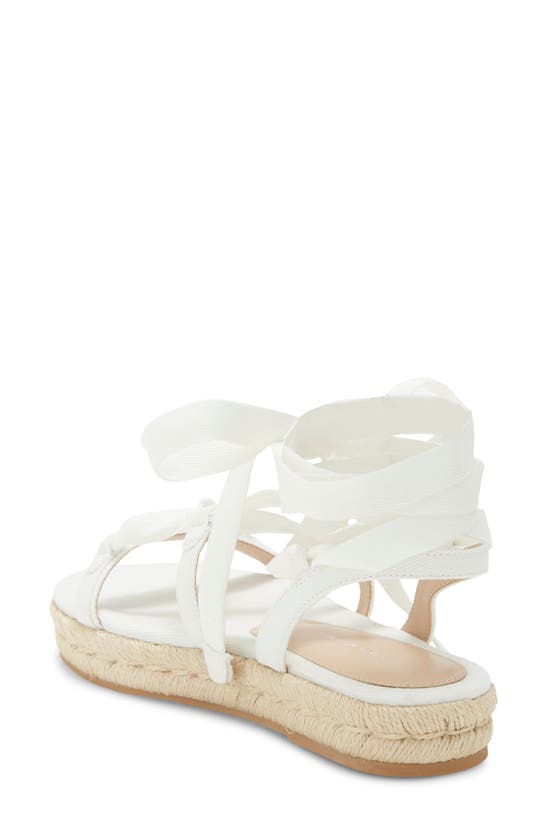 Stuart Weitzman Espadrille Flat Sandal In White.