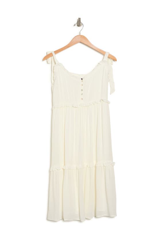 Wishlist Tie Strap Tank Dress In Ivory