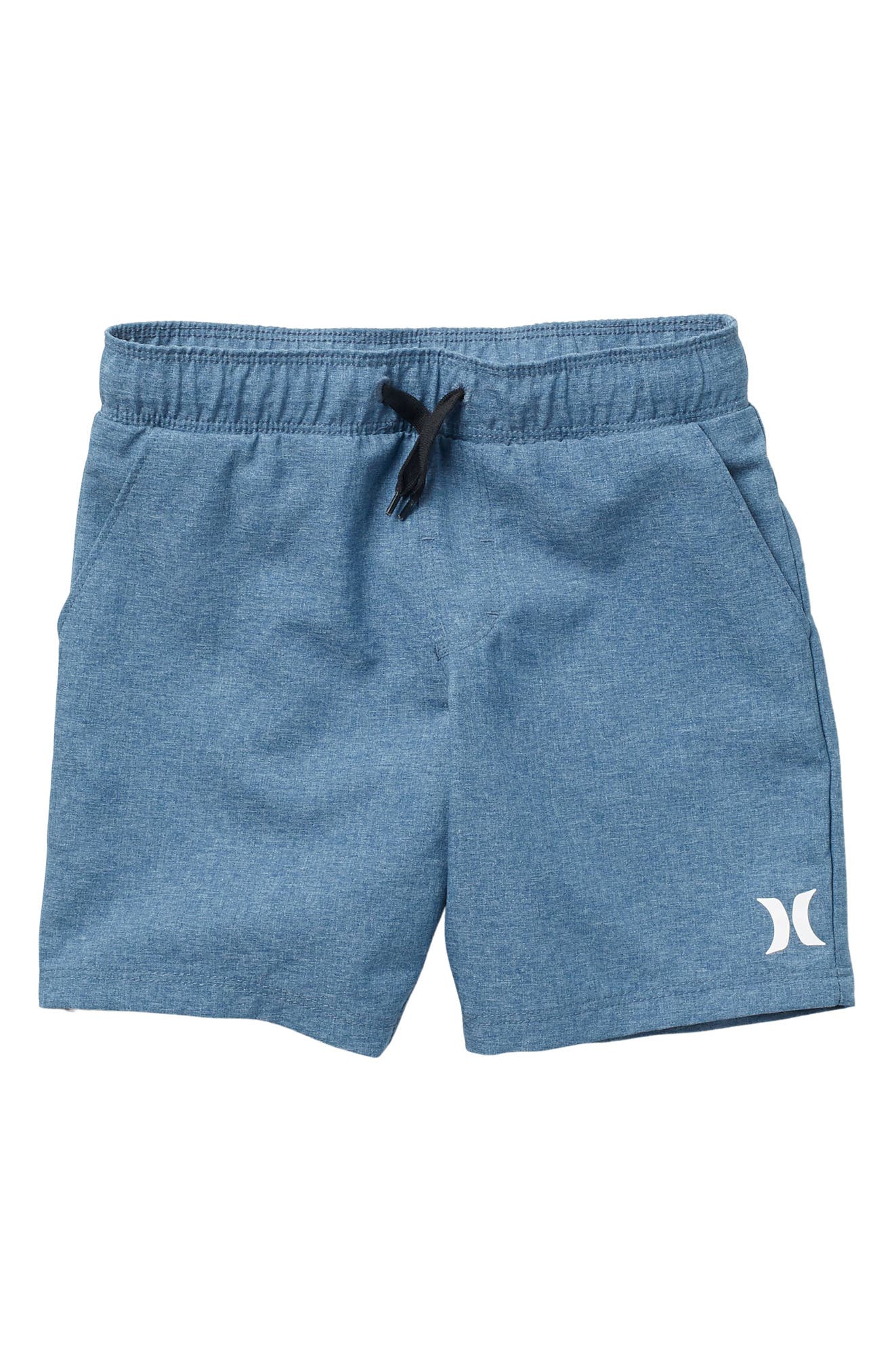 Hurley Kids' Heathered Hybrid Pull-on Shorts In C00valeria