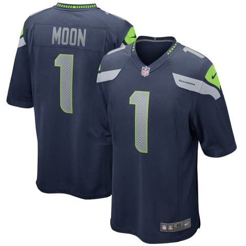 Men's Nike Warren Moon Royal Seattle Seahawks Throwback Retired Player Game  Jersey