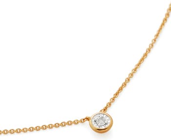 Monica Vinader Essential Diamond Necklace Gold