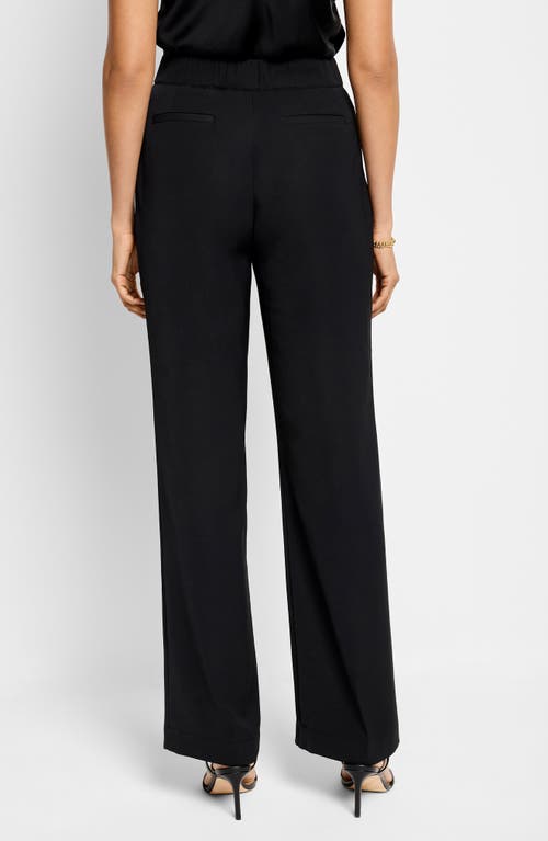 Shop Nic + Zoe Nic+zoe Social Edit Wide Leg Pants In Black Onyx