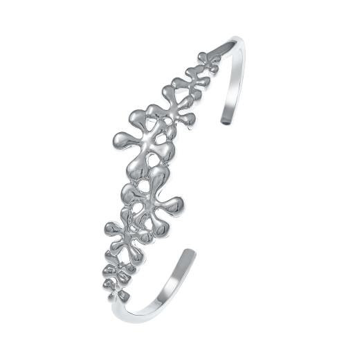 Lucy Quartermaine Splash Cuff Bangle In Sterling Silver