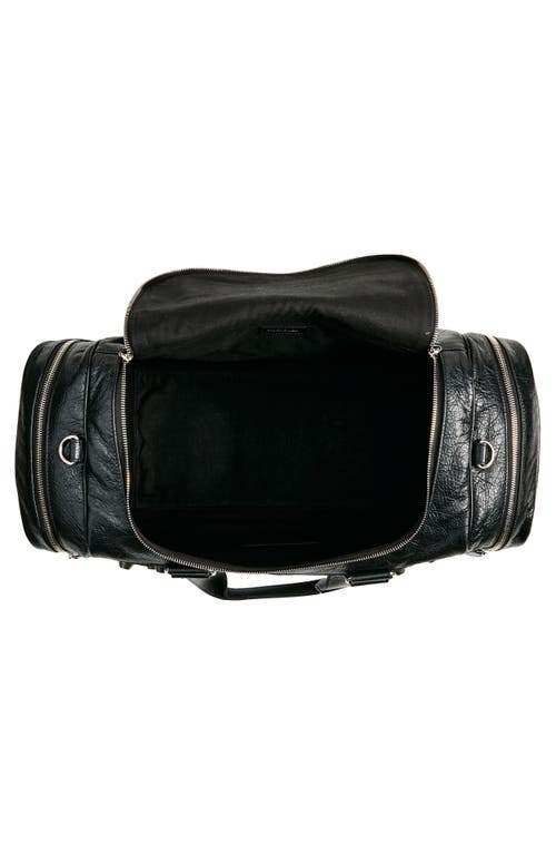 Balenciaga Le Cagole Leather Duffle Bag In Black