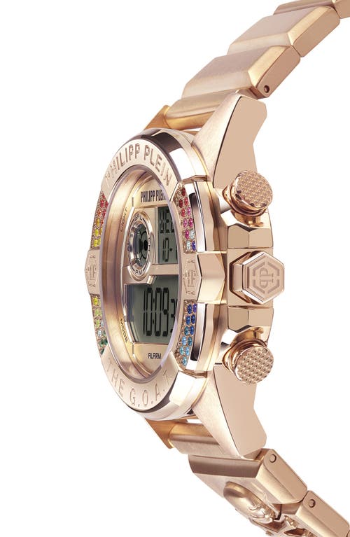 Philipp Plein Sport The Goat Digital Watch, 44mm In Ip Rose Gold