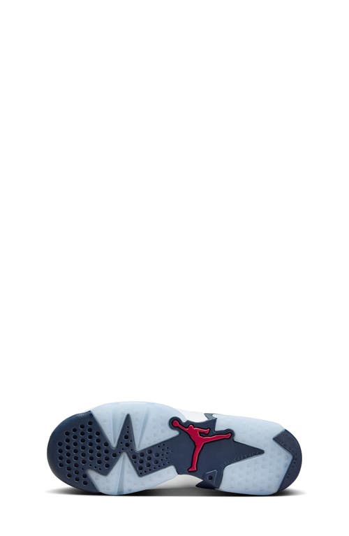 Jordan Air 6 Retro High Top Sneaker In White/varsity Red/navy