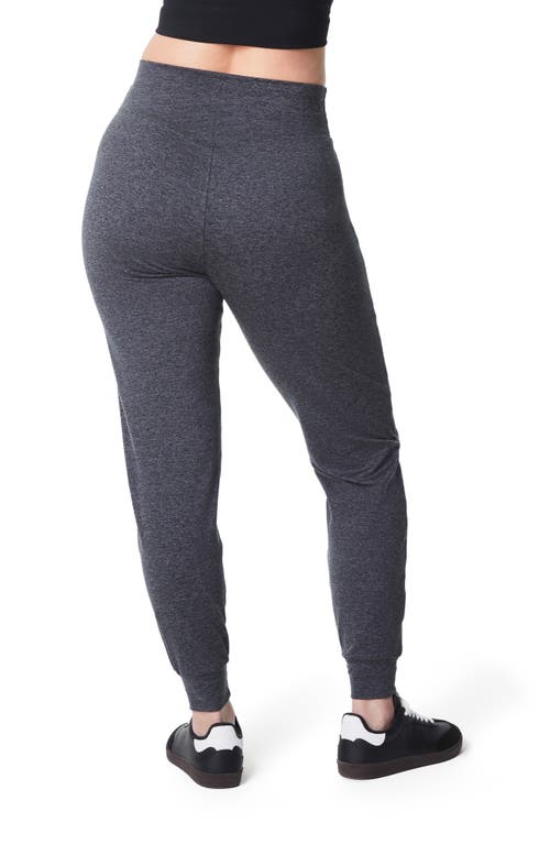 Spanx ® Smooth™ Softstretch Slim Joggers In Very Black Dash Heather