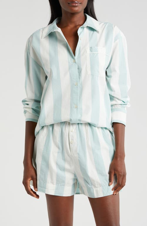 Nordstrom Oversize Stripe Cotton Short Pajamas Cabana at Nordstrom,