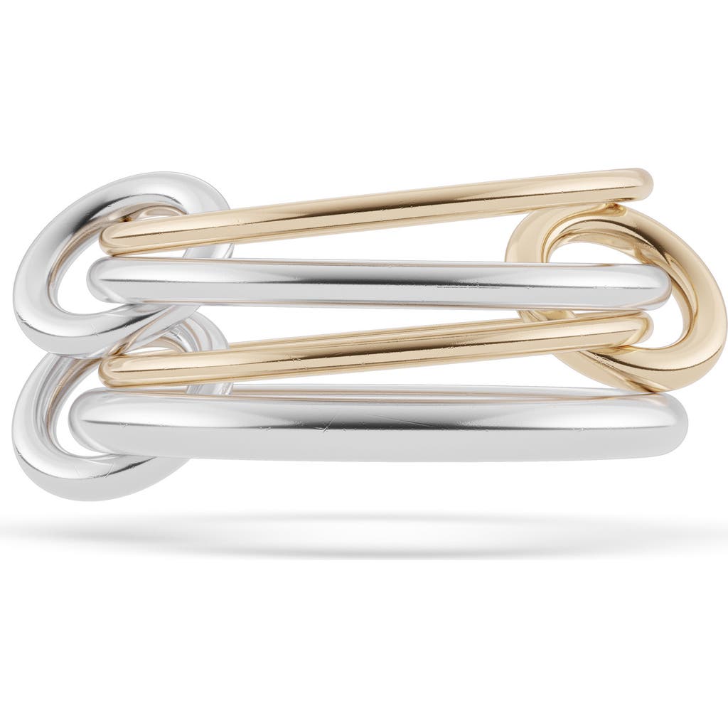 Spinelli Kilcollin Pisces Linked Stack Ring In Silver Gold
