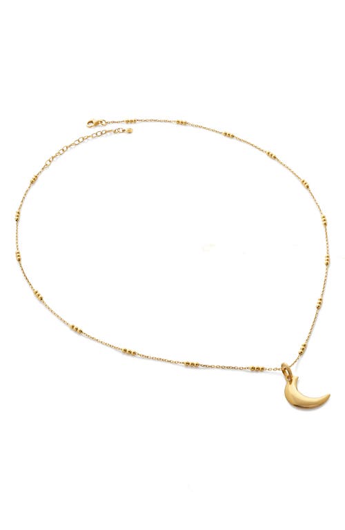 MONICA VINADER MONICA VINADER CRESCENT MOON PENDANT NECKLACE 