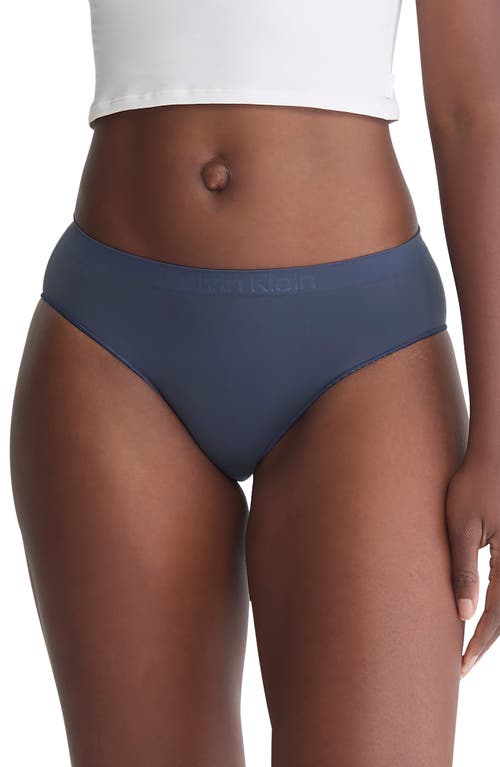 Shop Calvin Klein Bonded Flex Seamless Bikini In Ink