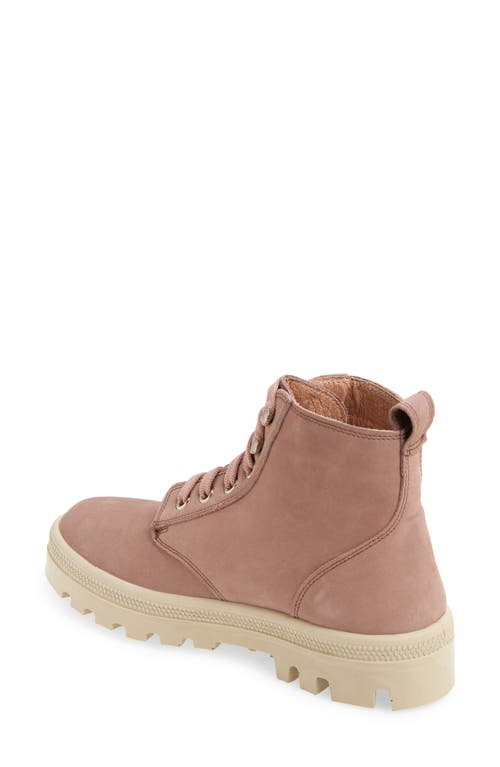 Naot Canoe Lug Boot In Mauve Nubuck