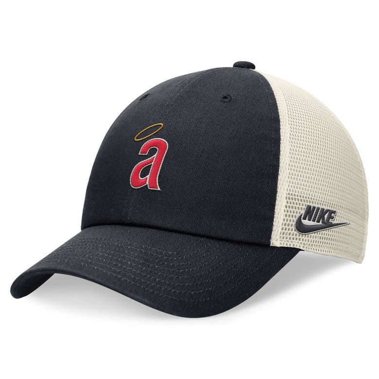 Nike Navy California Angels Cooperstown Collection Rewind Club Trucker Adjustable Hat In Blue