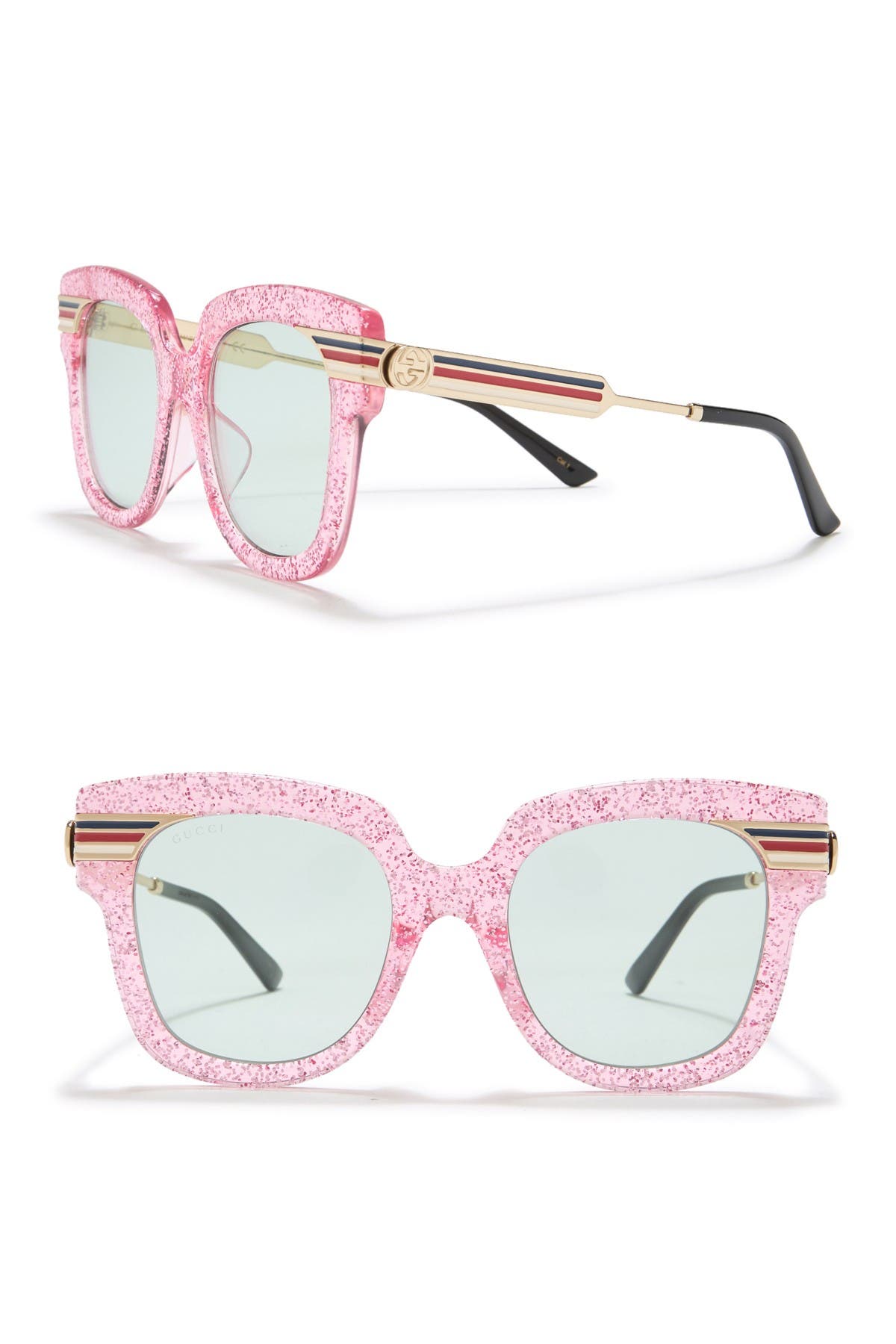 gucci oversized glitter sunglasses