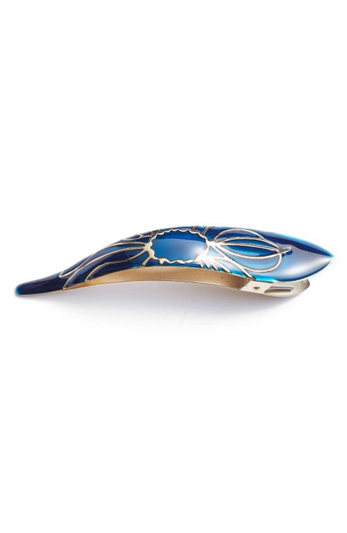 Maximas Lotus Hair Clip in Royal Blue