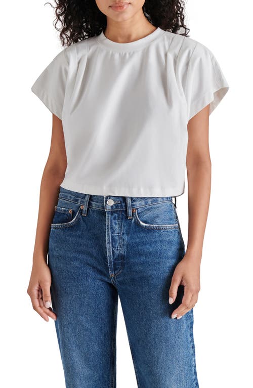 Shop Steve Madden Noah Short Sleeve Top In White