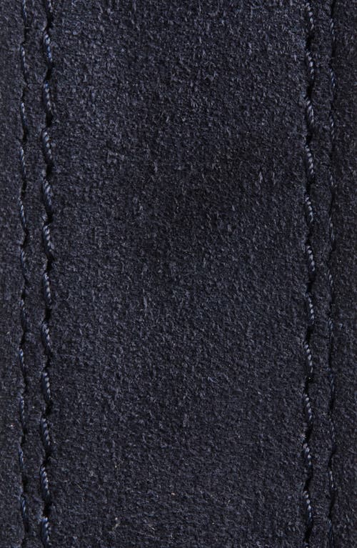 Allen Edmonds Bourbon Street Suede Belt In Dark Blue