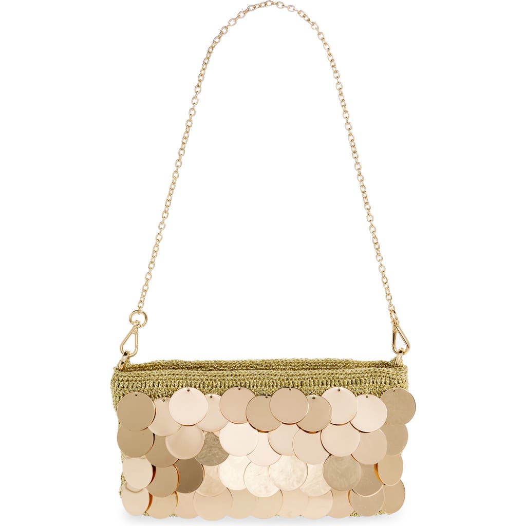 Shop Lele Sadoughi Gema Palette Shoulder Bag In Gold