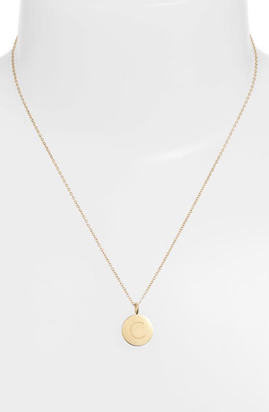Shop Knotty Initial Charmy Necklace In Gold - C