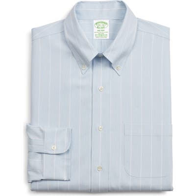 Brooks Brothers Milano Slim Fit Stripe Dress Shirt