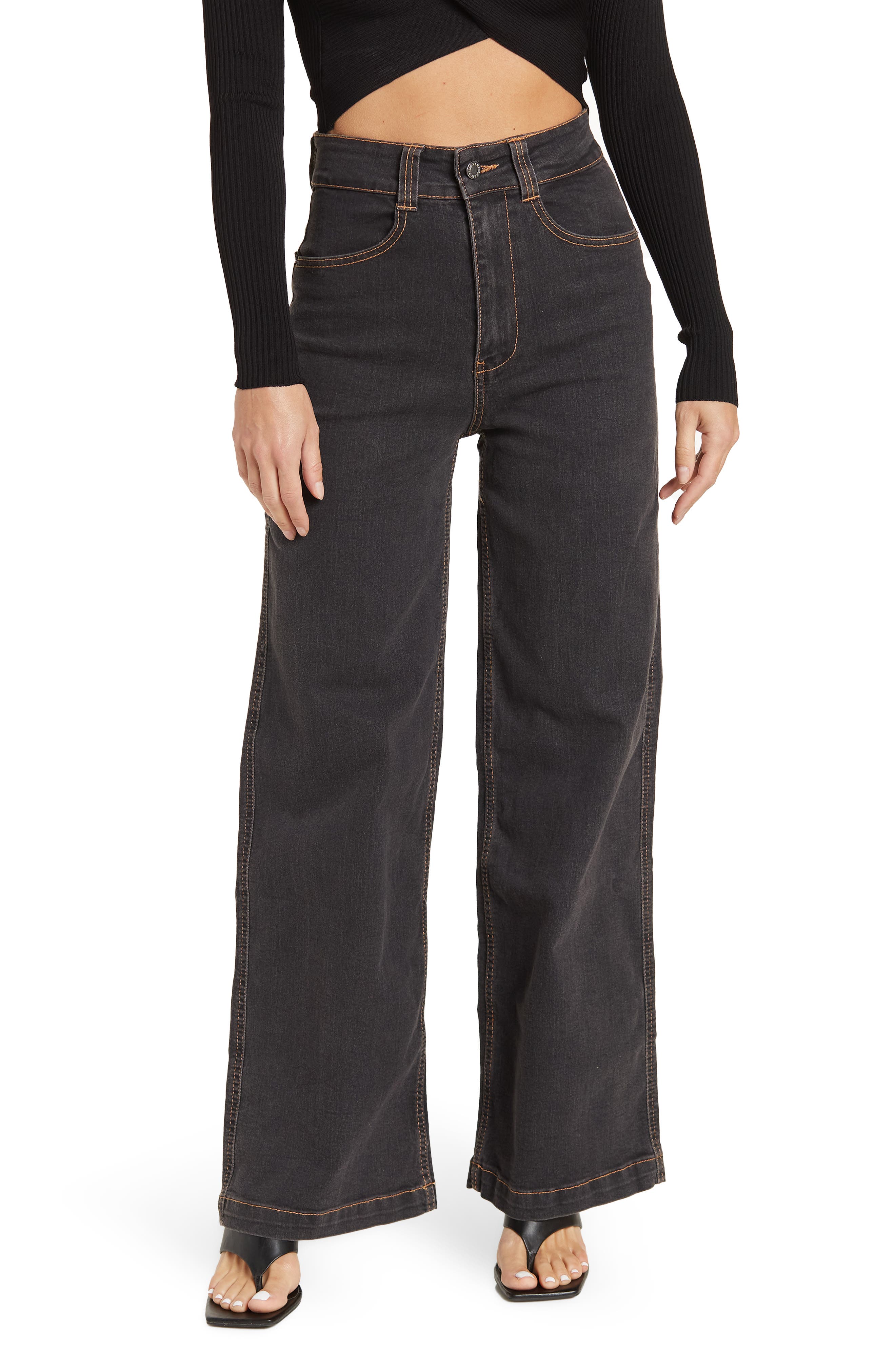 We Wore What Utility Straight Leg Jeans 