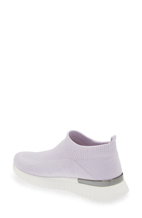 Shop Ilse Jacobsen Knit Slip-on Sneaker In Lavendar Mist