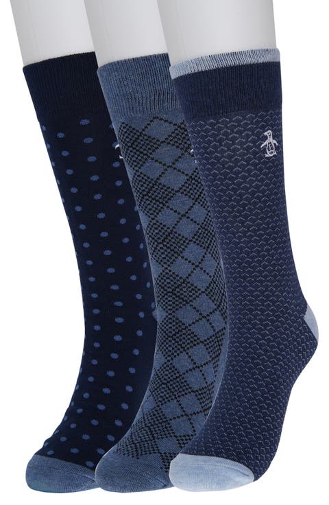 Pico Birdseye Crew Socks - Pack of 3