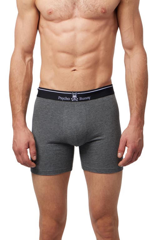 2-Pack Stretch Cotton & Modal Boxer Briefs in Mixed Grey Black