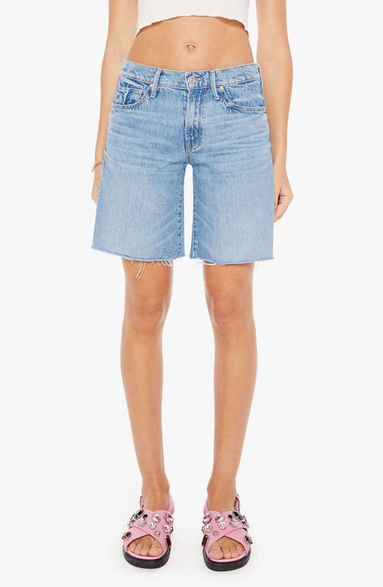 Shop Mother Down Low Undercover Cutoff Denim Shorts In Material Girl