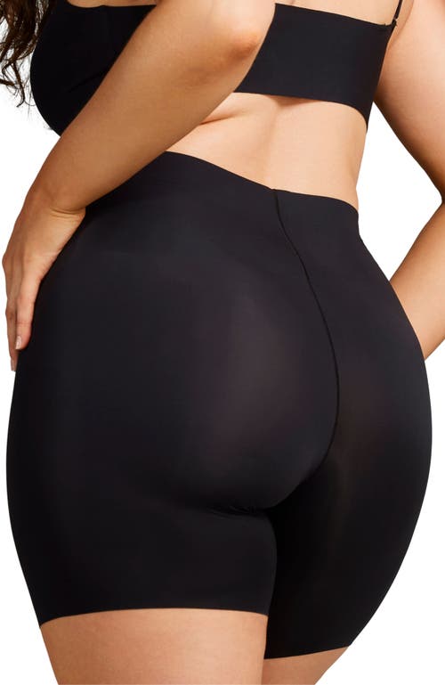 Siella High-rise Stretch Smoothing Control Short In Black