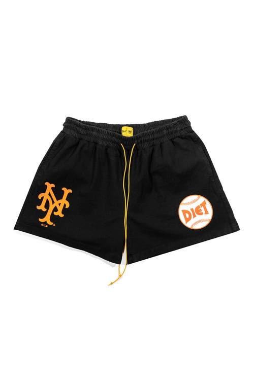 DIET STARTS MONDAY x '47 New York Mets Team Shorts in Black