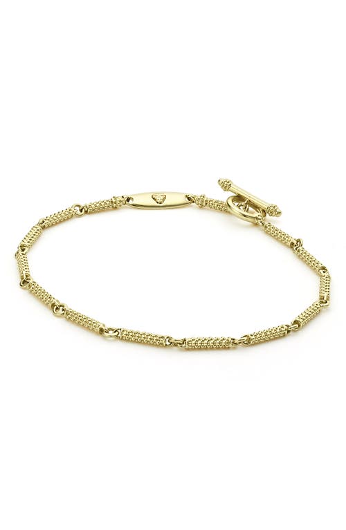 LAGOS Superfine Signature Caviar Station Bracelet in Gold at Nordstrom, Size 7