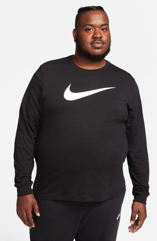 Shop Nike Sportswear Long Sleeve T-shirt In Black