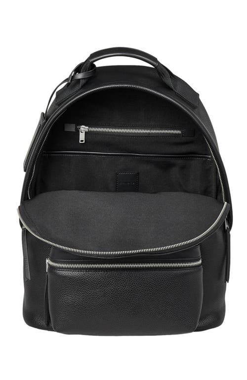 Sandro Coated Canvas Backpack In Black