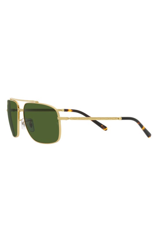 Shop Ray Ban Ray-ban 62mm Polarized Pillow Sunglasses In Yellow Gold